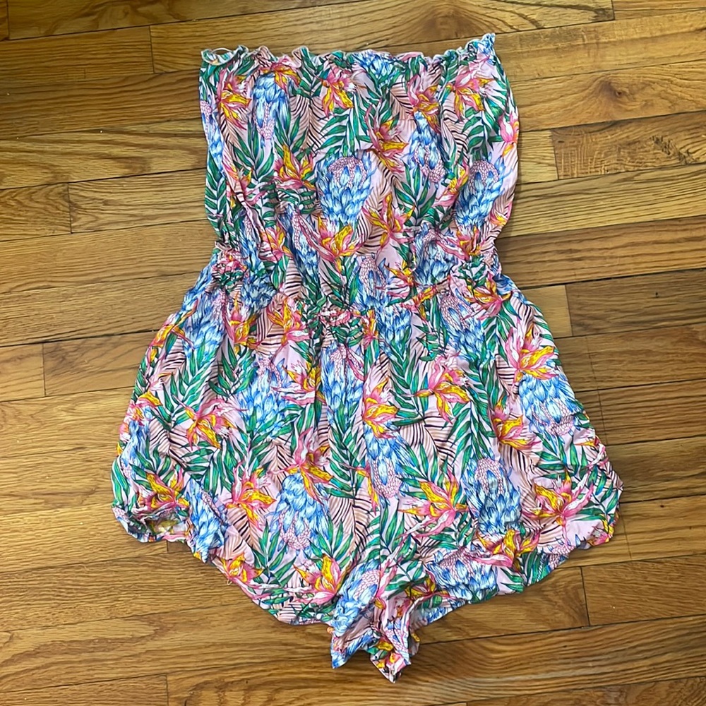 Womens H&M Strapless Romper
